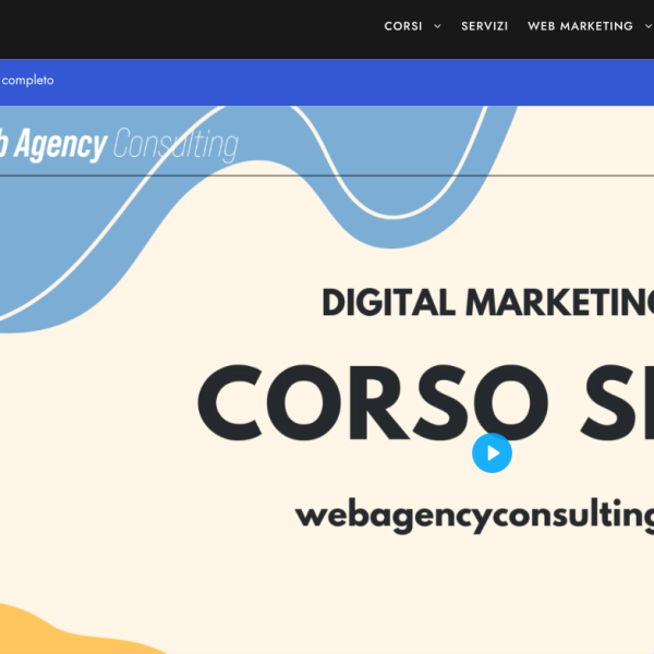 Moduli Corso SEO Web Agency Consulting Corsi web marketing